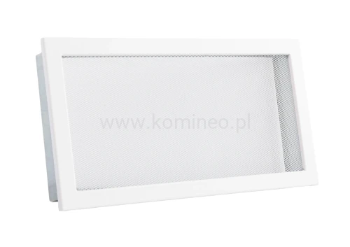 Kratka kominkowa PRO-V 450x240 z siatką, biała