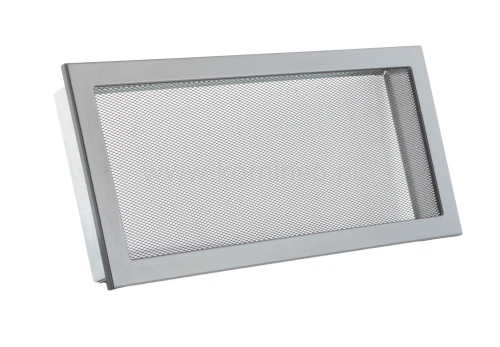Kratka kominkowa PRO-V 325x195 z siatką, czarna