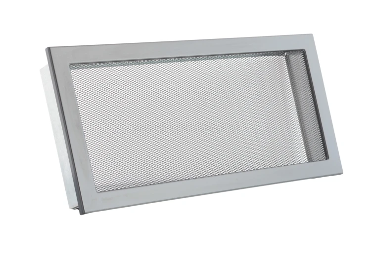 Kratka kominkowa PRO-V 325x195 z siatką, czarna