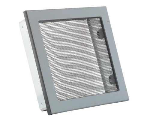 Kratka kominkowa PRO-V 220x220 z siatką, czarna