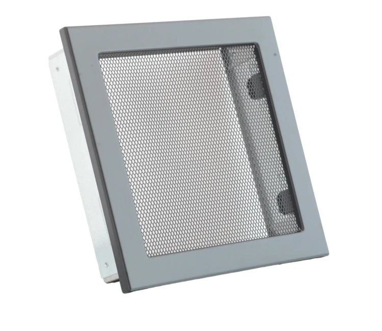 Kratka kominkowa PRO-V 220x220 z siatką, czarna