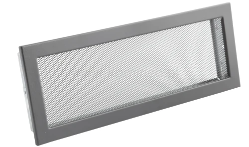 Kratka kominkowa PRO-V 450x170 z siatką, czarna