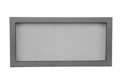 Kratka kominkowa PRO-V 450x220 z siatką, czarna