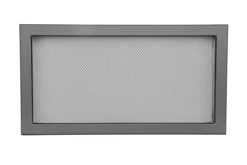 Kratka kominkowa PRO-V 450x240 z siatką, czarna