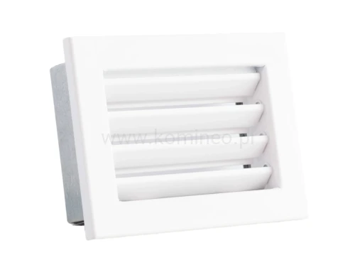 Kratka kominkowa PRO-V 190x170 ze stałą żaluzją, biała