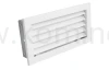 Kratka kominkowa PRO-V 325x170 ze stałą żaluzją, biała