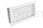 Kratka kominkowa PRO-V 325x170 ze stałą żaluzją, biała