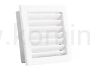 Kratka kominkowa PRO-V 220x220 ze stałą żaluzją, biała