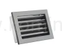 Kratka kominkowa PRO-V 240x170 ze stałą żaluzją, czarna