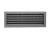 Kratka kominkowa PRO-V 450x170 ze stałą żaluzją, czarna