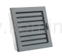 Kratka kominkowa PRO-V 220x220 z ruchomą żaluzją, czarna