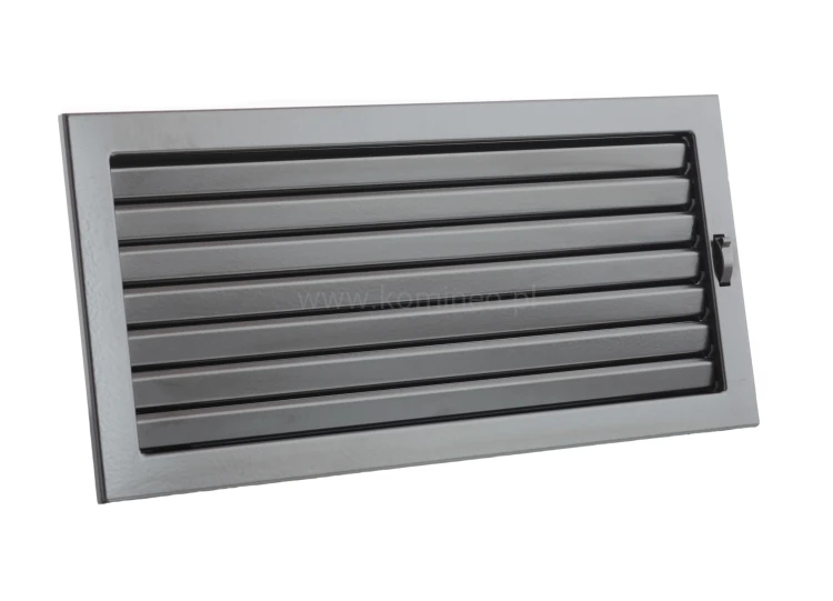 Kratka kominkowa PRO-V 450x240 z ruchomą żaluzją, czarna