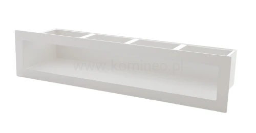 Luft PRO-V OPEN 450x100, prosty bez ramki, biały