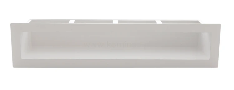 Luft PRO-V OPEN 450x100, prosty bez ramki, biały