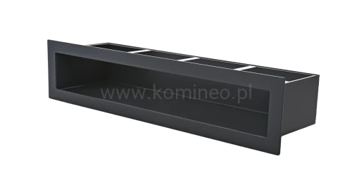 Luft PRO-V OPEN 450x100, prosty bez ramki, czarny