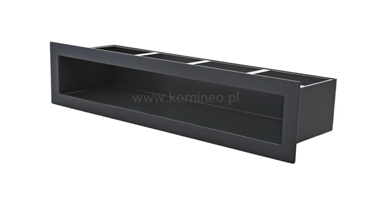 Luft PRO-V OPEN 450x100, prosty bez ramki, czarny