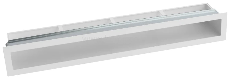 Luft PRO-V OPEN 700x100, prosty z ramką, biały