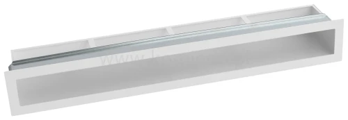 Luft PRO-V OPEN 700x70, prosty z ramką, biały