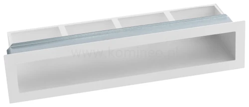 Luft PRO-V OPEN 450x100, prosty z ramką, biały