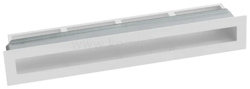 Luft PRO-V OPEN 450x70, prosty z ramką, biały