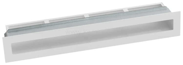 Luft PRO-V OPEN 450x70, prosty z ramką, biały