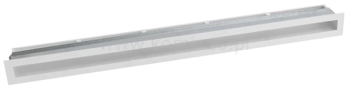 Luft PRO-V OPEN 900x70, prosty z ramką, biały