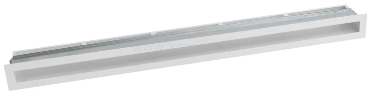 Luft PRO-V OPEN 900x70, prosty z ramką, biały