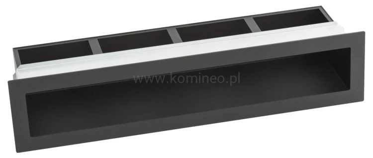 Luft PRO-V OPEN 450x100, prosty z ramką, czarny