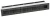 Luft PRO-V OPEN 450x70, prosty z ramką, czarny