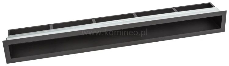 Luft PRO-V OPEN 900x100, prosty z ramką, czarny