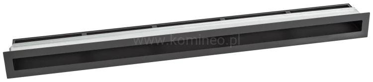 Luft PRO-V OPEN 900x70, prosty z ramką, czarny