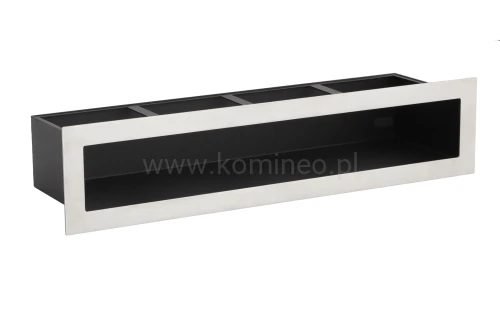 Luft PRO-V OPEN 450x70, prosty bez ramki, chromonikiel szlif