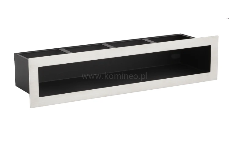 Luft PRO-V OPEN 450x70, prosty bez ramki, chromonikiel szlif