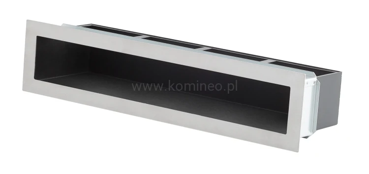 Luft PRO-V OPEN 450x100, prosty z ramką, chromonikiel szlif