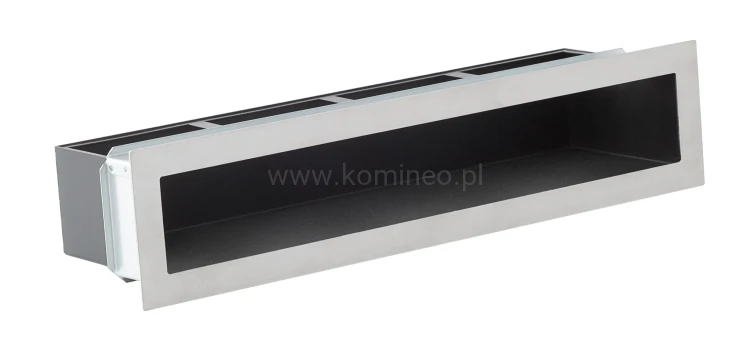 Luft PRO-V OPEN 450x100, prosty z ramką, chromonikiel szlif