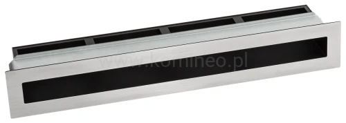 Luft PRO-V OPEN 450x70, prosty z ramką, chromonikiel szlif