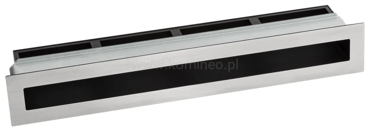 Luft PRO-V OPEN 450x70, prosty z ramką, chromonikiel szlif