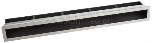 Luft PRO-V OPEN 900x100, prosty z ramką, chromonikiel szlif