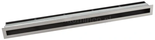 Luft PRO-V OPEN 900x70, prosty z ramką, chromonikiel szlif