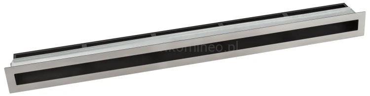 Luft PRO-V OPEN 900x70, prosty z ramką, chromonikiel szlif