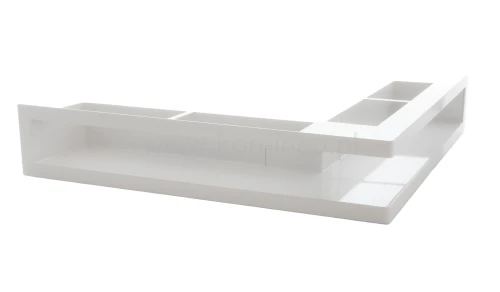 Luft PRO-V OPEN 500x500/100, narożny bez ramki, biały