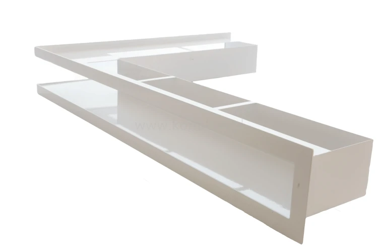 Luft PRO-V OPEN 700x500/70, narożny lewy bez ramki, biały