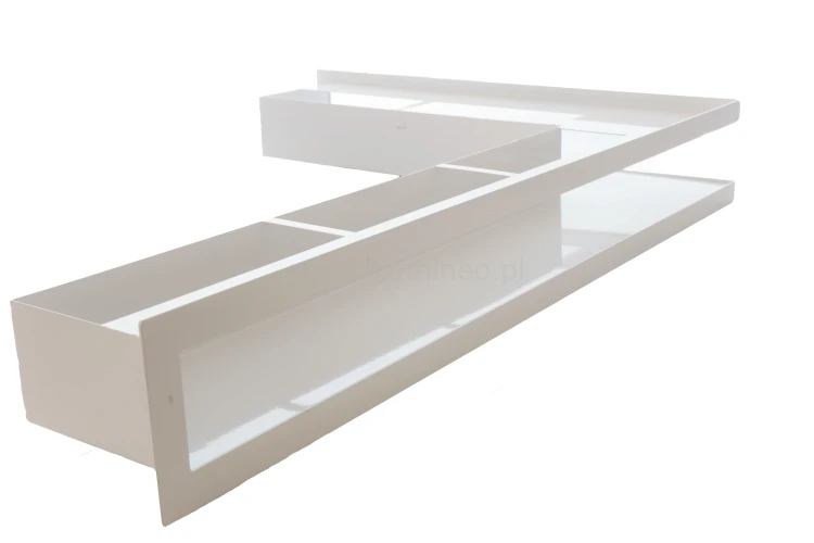 Luft PRO-V OPEN 500x700/70, narożny prawy bez ramki, biały