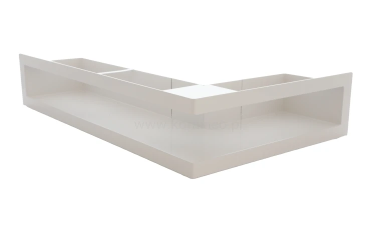 Luft PRO-V OPEN 300x500/70, narożny prawy prawy bez ramki, biały