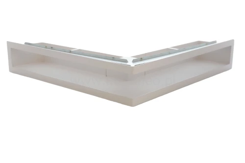Luft PRO-V OPEN 500x500/70, narożny z ramką, biały
