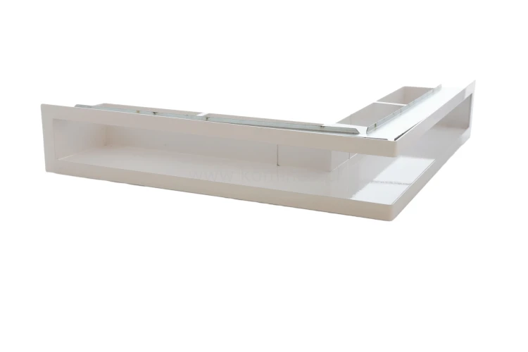 Luft PRO-V OPEN 500x500/100, narożny z ramką, biały