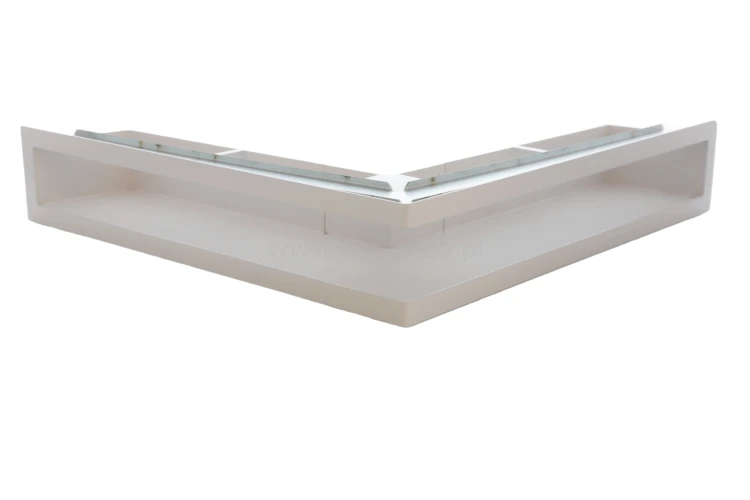 Luft PRO-V OPEN 500x500/100, narożny z ramką, biały
