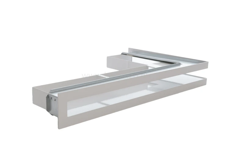 Luft PRO-V OPEN 300x500/70, narożny prawy z ramką, biały