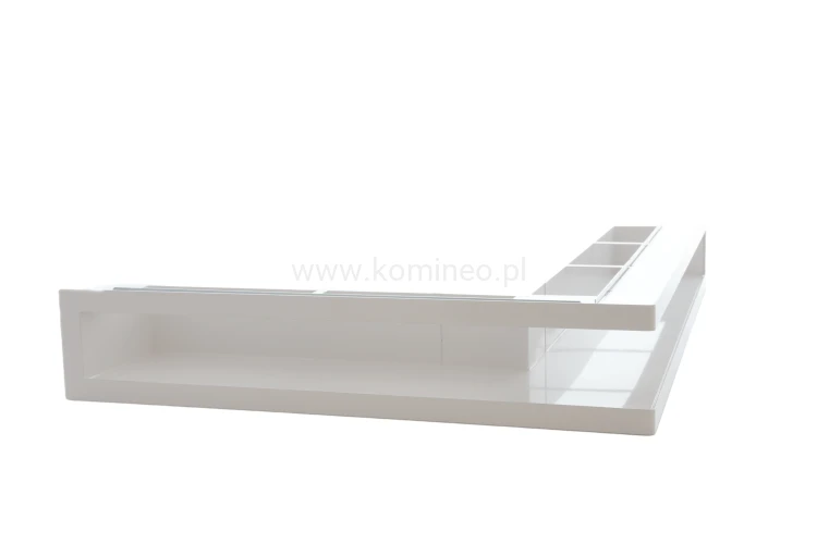 Luft PRO-V OPEN 700x500/70, narożny lewy z ramką, biały