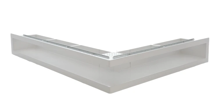 Luft PRO-V OPEN 500x700/100, narożny prawy z ramką, biały